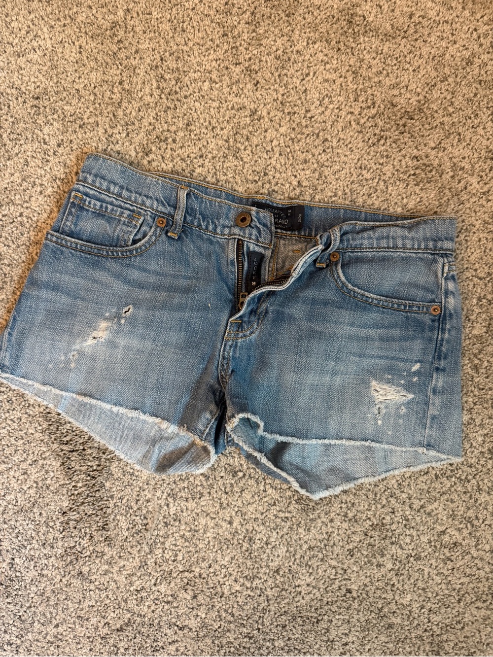 Lucky Brand Light Blue Distressed Denim Cutoff Shorts